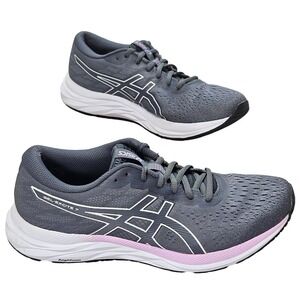 Asics Gel-Excite 7 Womens Running Shoes Grey White Pink 1012A562 Size 10